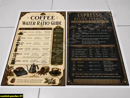 Poster kopi Contoh Poster 31 untuk cafe dan barista