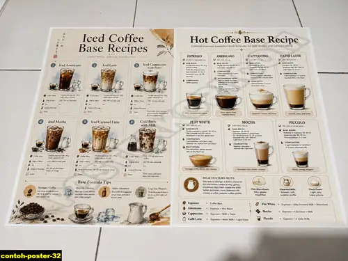 Poster kopi Contoh Poster 32 untuk cafe dan barista