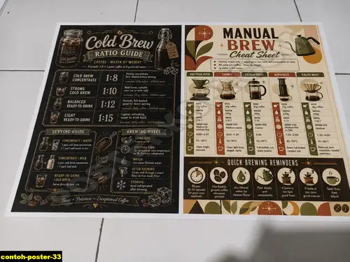 Poster kopi Contoh Poster 33 untuk cafe dan barista