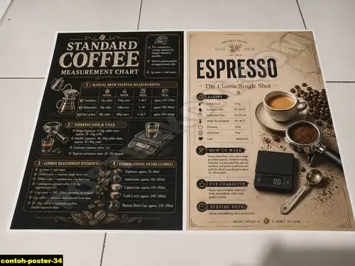 Poster kopi Contoh Poster 34 untuk cafe dan barista
