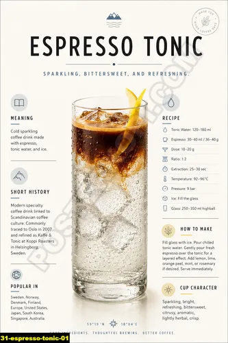 Poster kopi good day inspirasi minuman kopi segar
