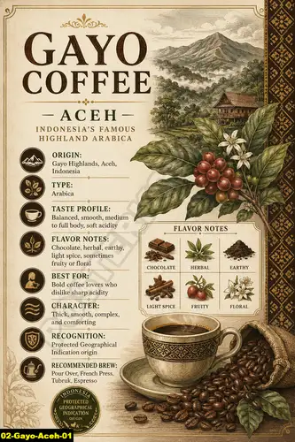 Background poster kopi hijau bernuansa natural