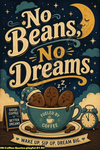 Poster kopi Coffee Quotes Playful 01 93 untuk cafe dan barista